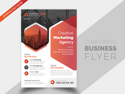 Creative Simple Corporate Business Flyer Brochure Desig Template