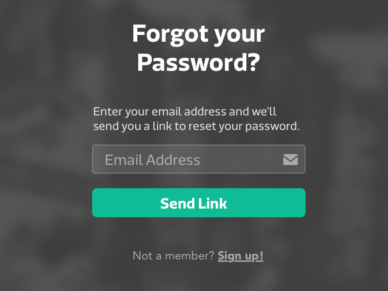 Forgot Password Link By Nicolas Perner On Dribbble