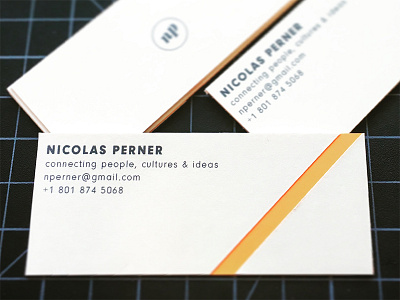 Personal Business Cards branding business cards cards collateral layered neuzeit grotesk stripe typography