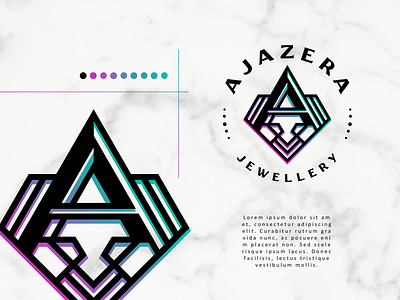 Ajazera Jewellery brand brand design brand identity branding branding concept design diamond diamond logo digital art digital design digital illustration drawing jewelry jewelry logo logo logo design logo design branding logodesign logos luxury logo