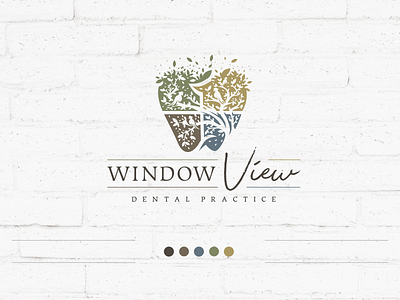 Window View Dental Practice bird logo branding branding design dental dental care dental clinic dental logo dentist logo health health logo human logo lettermark logo branding logo daily logo design logomark logotype tooth tooth logo wordmark