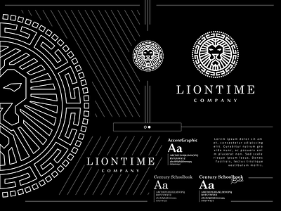 Liontime Company animal branding animal design animal head animal logo company branding company logo line art line art logo lion lion branding lion head lion logo logo branding logo concept logo design branding logo line panther time logo watch branding watch logo