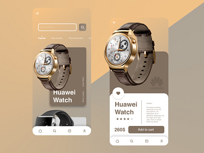 watch online store UI