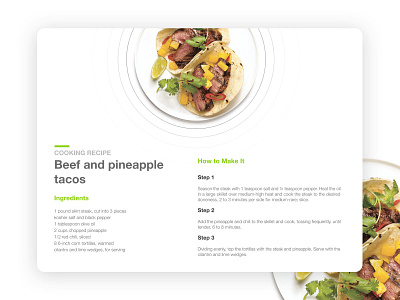 Food Recipe branding food food and beverage food delivery minimal recipe recipe app