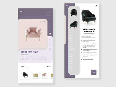 Minimal forniture UI design app art branding design minimal ui ux vector web website