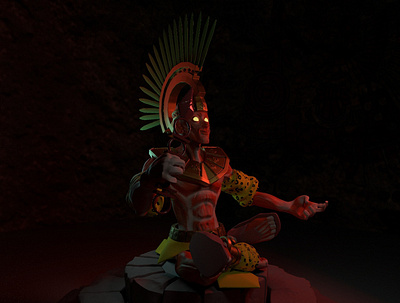 Xipe Totec - Modeling 3d model aztec gods character design god maya pixologic procedural zbrush