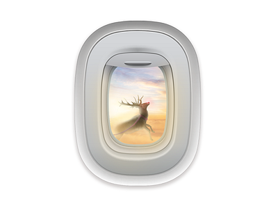 Christmas Airline Edition airline christmas deer edition flying deer photoshop