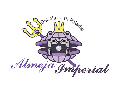 Almeja Imperial branding design illustration sea food vector