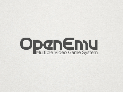 OpenEmu Text Logo Test 70s emulation logo motter tektura openemu retro video games
