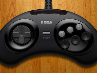 Genesis / Megadrive (6 Button) Controller controller emulation genesis megadrive openemu retro sega video games