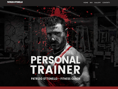 Website for Bodybuilder and Personal Trainer