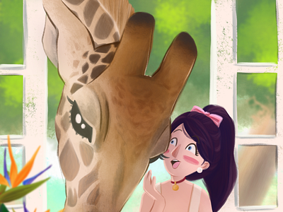 Giraffe Manor africa animal childrens book childrens illustration giraffe illustration travel
