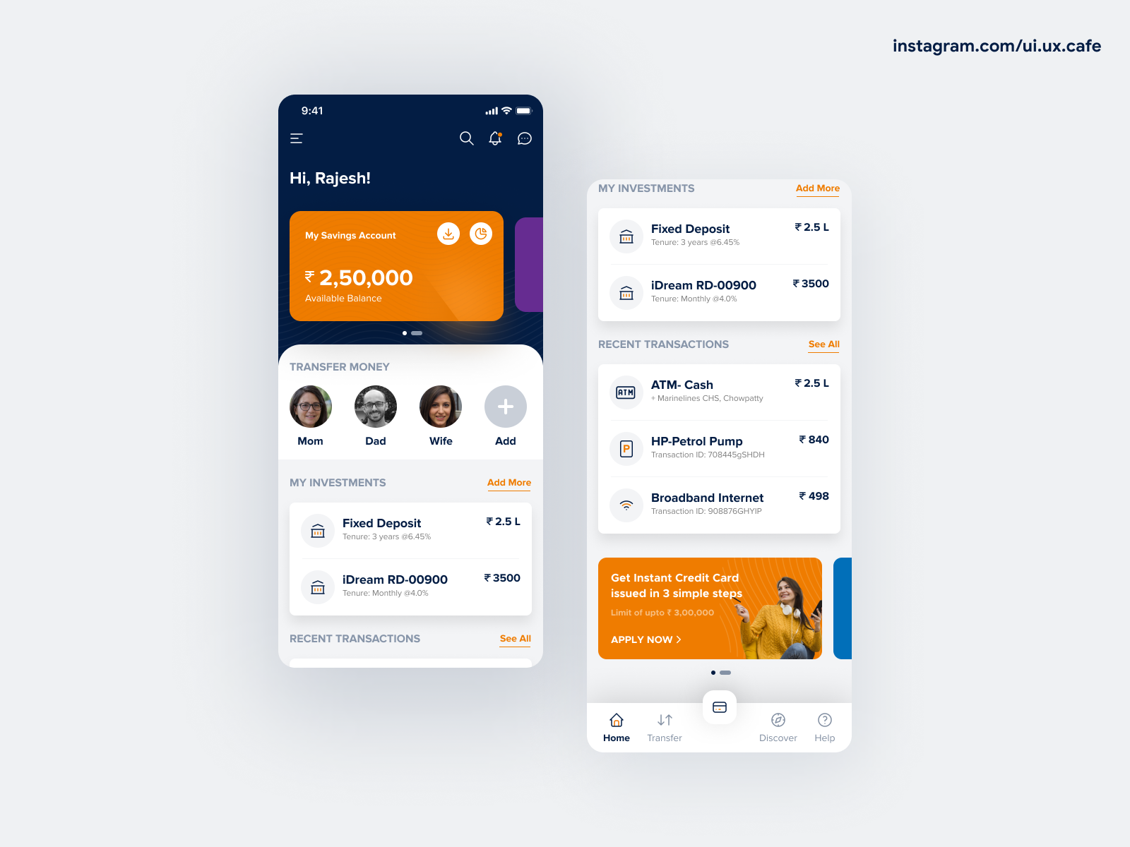 Mobile Banking - Finance by Gaurav Gandhi on Dribbble