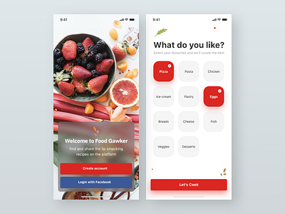 Food Recipe App appdesign food foodapp recipe ui uidesign uidesigner unsplash ux uxdesigner