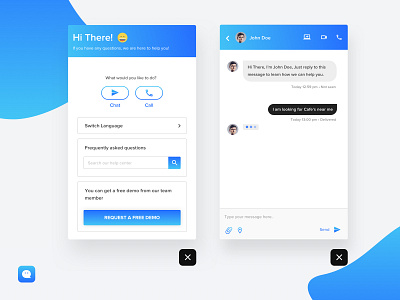 Live Chat Customised appdesign chat livechat ui uidesign ux webdesign