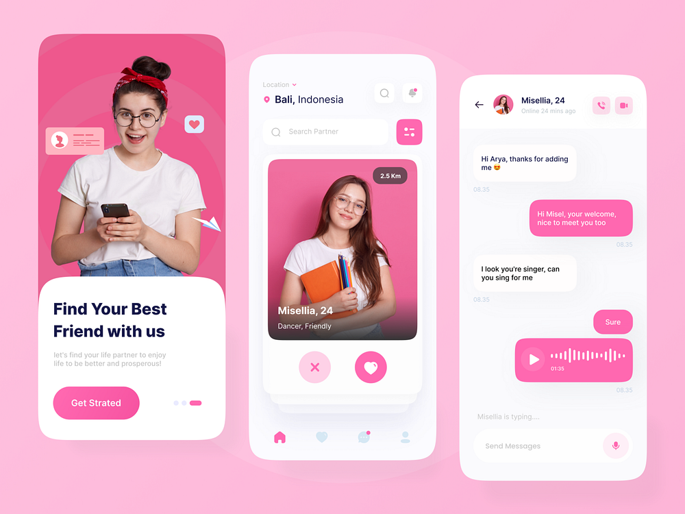 Dating App by Arya Wijaya Kusuma for Plainthing Studio on Dribbble