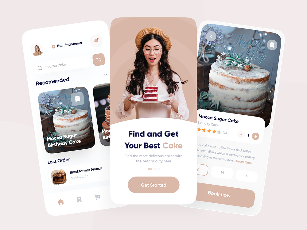 Cake App by Arya Wijaya Kusuma for Plainthing Studio on Dribbble