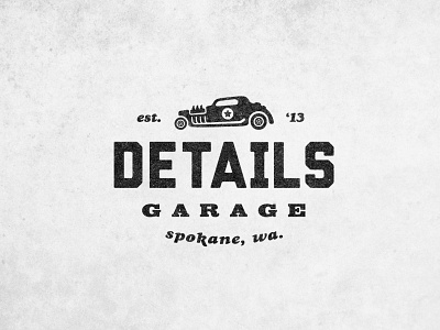 Details Garage car garage hot logo rod spokane wa washington