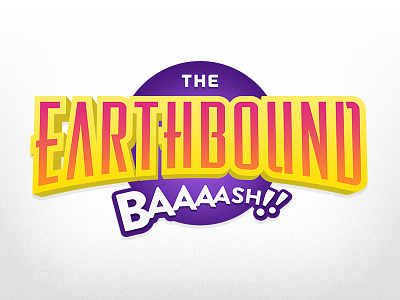 The EarthBound Baaaash!! logo a its logo