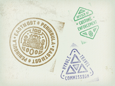 Hyrule passport stamps