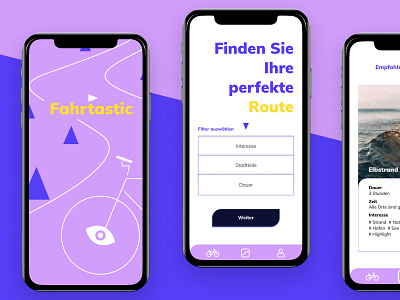 App: Fahrtastic app design ui ux