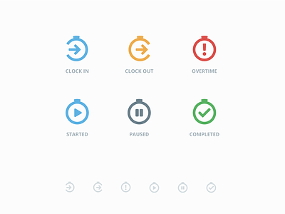 Time Management Icons clock in icon set icons outline icon task management time management