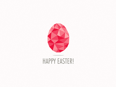 Happy Easter easter egg geometric design
