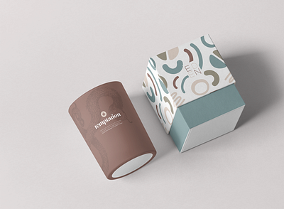 EDEN Candle Co. 2 design minimal package package design