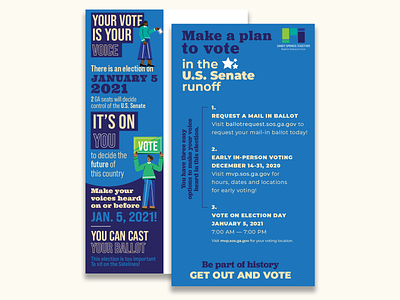 Vote Postcard Design campaign election political politics postcard runoff vote