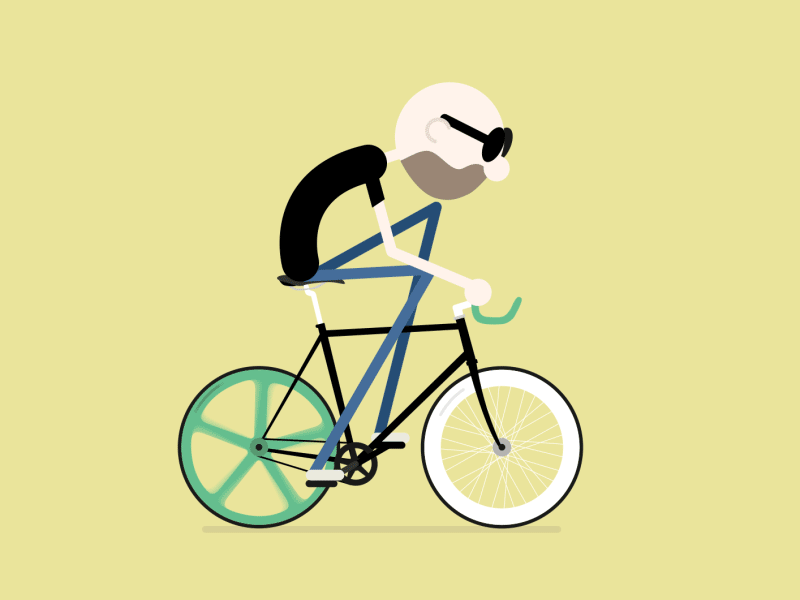 I want to ride my bicycle animation illustration motion graphics