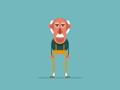 Character design: Grandpa characterdesign graphic design illustration