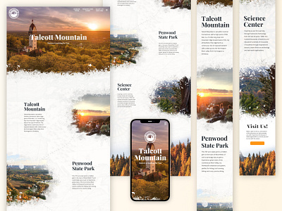 Talcott Mountain - School Project connecticut design england graphic design illustration nature new newengland outdoor park typography ui ux website