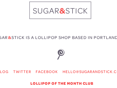 Sugar & Stick css html lollipop omnes