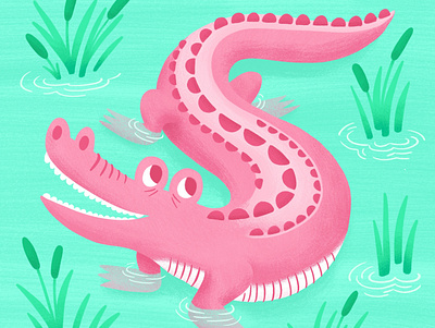 Gator alligator illustration animal illustration character character illustration crocodile illustration digital illustration digital illustrator flat illustration flat illustrations illustration illustration art illustration artist illustrator