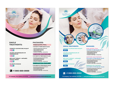 Cosmetic Treatments Flyer design dribbble flyer graphic graphicdesign illustration poster