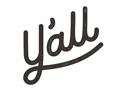 Y'all icon lettering logo type typography