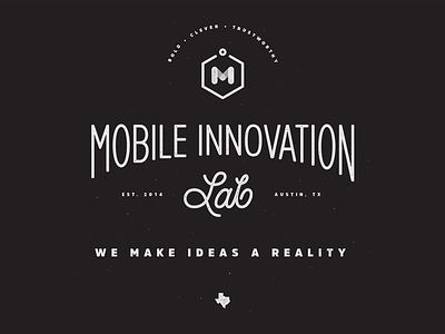 MIL austin badge ibm illustration lettering logo mil mobile innovation lab script team texas typography