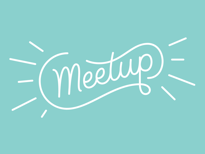 WIP - Austin Dribbble Meetup austin cursive dribbble gif illustration lettering meetup npr posters script type