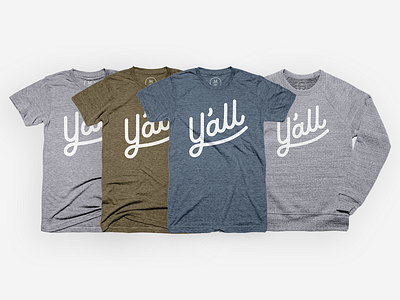 Y'all 3.0 cotton bureau lettering script shirt tshirt type typography yall