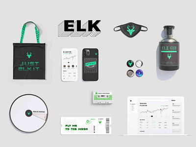 ELK brand design badge brand design design system desktop mask phone case ticket