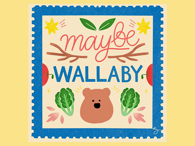 May be a wallaby handlettering ipadlettering procreate procreatelettering