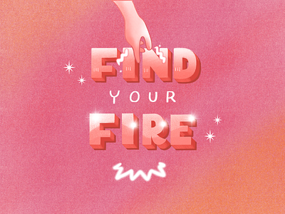 Find your fire handlettering procreate typography