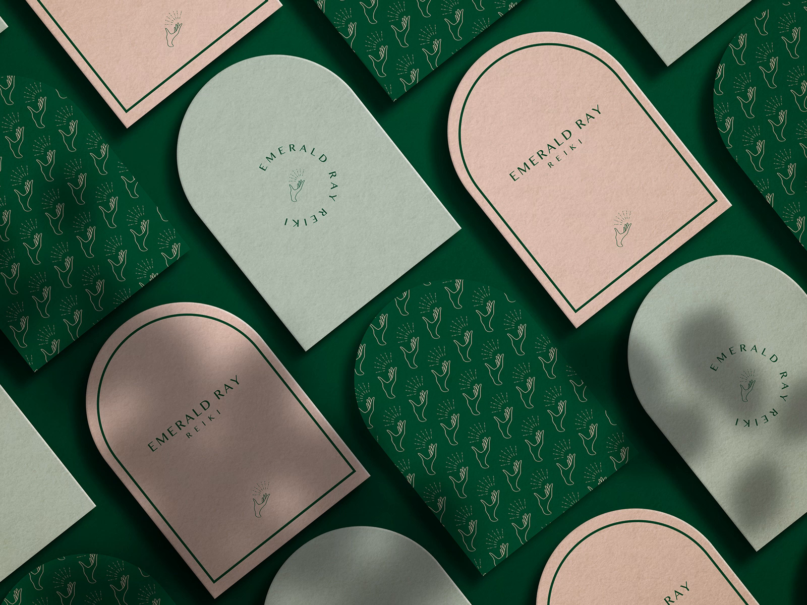 Emerald Ray Reiki Brand Design By Emma Houghton On Dribbble