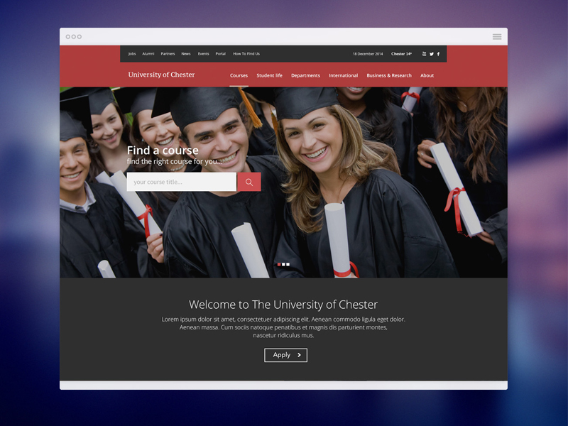 University Website Design
