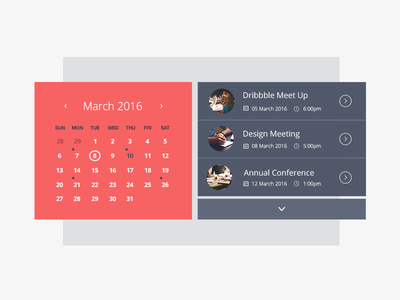 event calendar for website