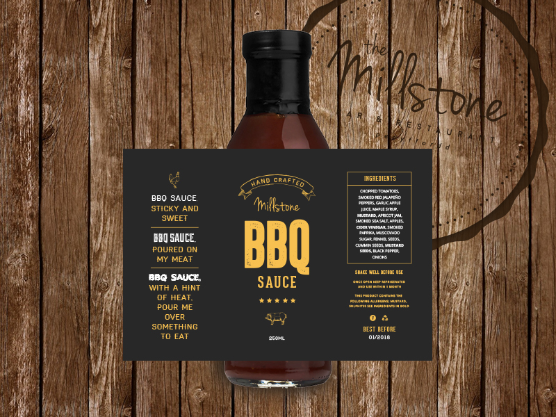 BBQ Sauce Label by Emma Houghton on Dribbble