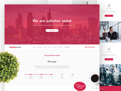 Solicitor Assist 2017 clean corporate legal modern office solicitor timeline ui ux website