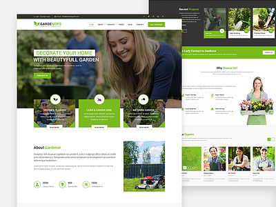 Gardening - Gardening and Landscaping HTML Template debut gardening landing page landscaping template web design web development