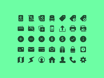 Gametime Icon Set — 24px add icon line map material monowidth phone product settings tag ticket ui