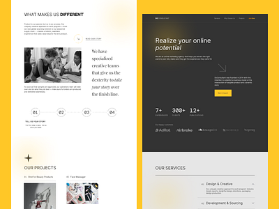 Creative agency landing page